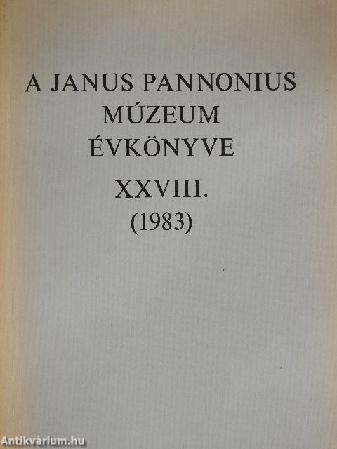 A Janus Pannonius Múzeum évkönyve 1983