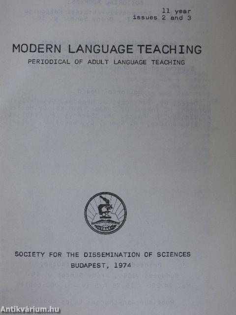 Modern Language Teaching