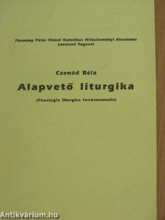 Alapvető liturgika