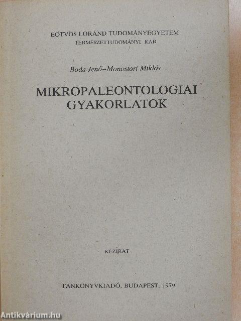 Mikropaleontologiai gyakorlatok