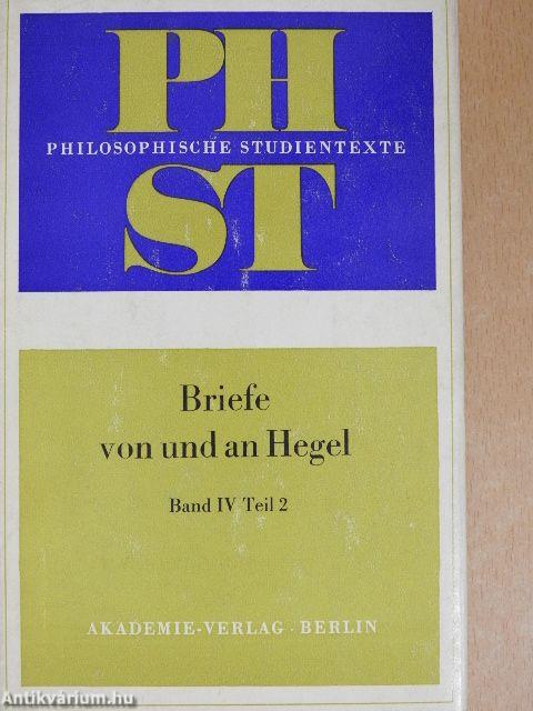 Briefe von und an Hegel