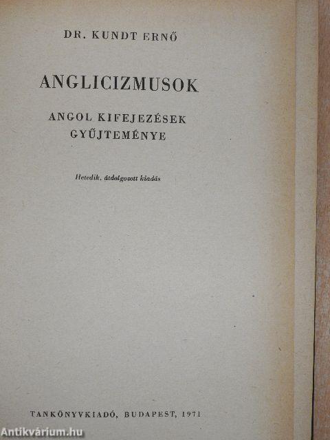 Anglicizmusok