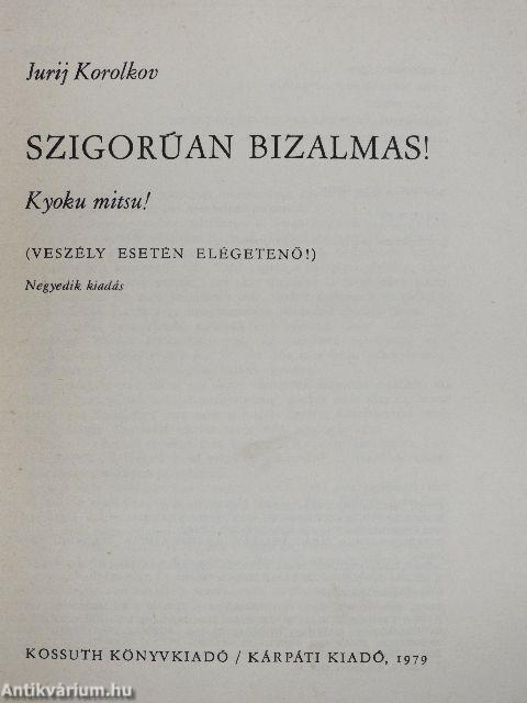 Szigorúan bizalmas!