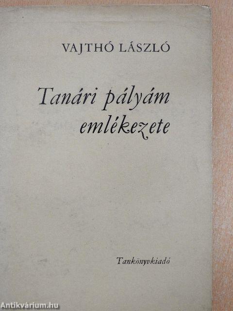 Tanári pályám emlékezete