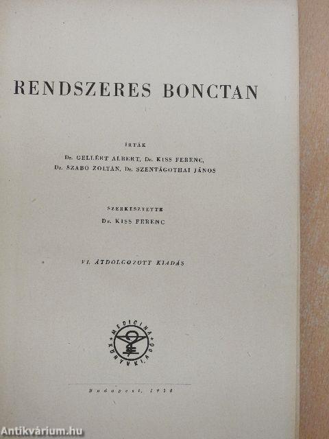 Rendszeres bonctan