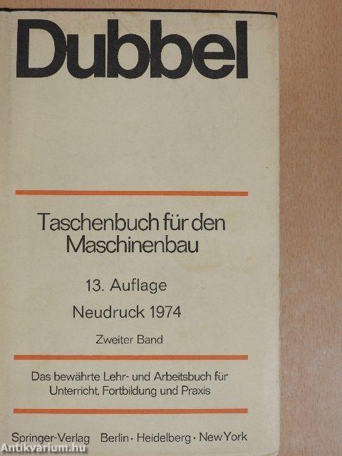Dubbel Taschenbuch für den Maschinenbau II.