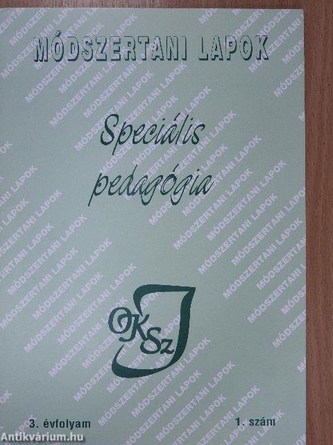 Módszertani Lapok - Speciális pedagógia 1996. szeptember