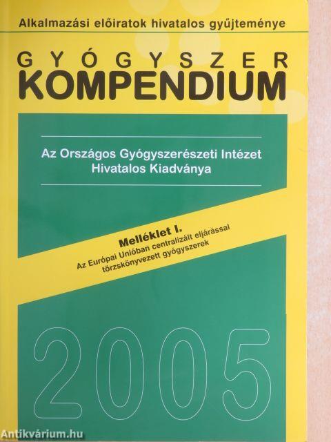 Gyógyszer kompendium 2005 Melléklet I.