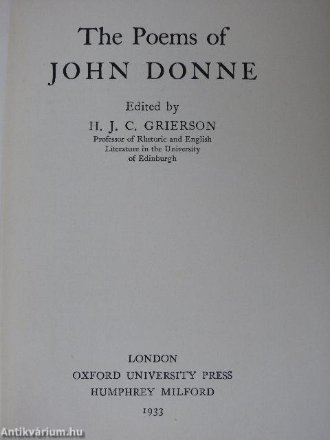 The Poems of John Donne