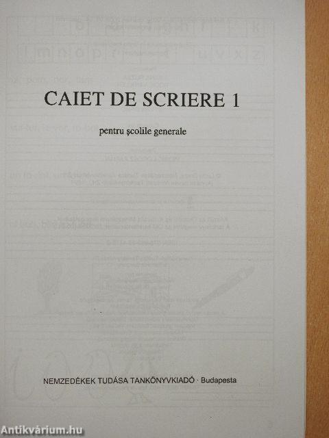 Caiet de scriere 1.