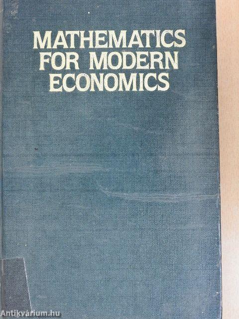 Mathematics for Modern Economics