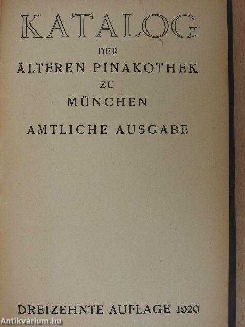 Katalog der älteren Pinakothek zu München