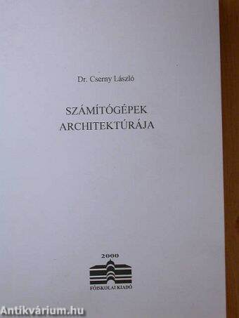 Számítógépek architektúrája