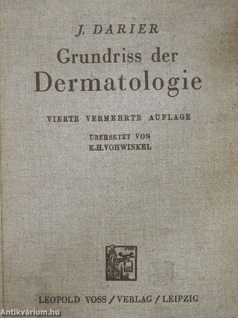 Grundriss der Dermatologie