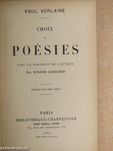 Choix de poésies