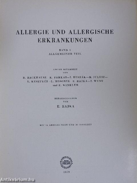 Allergie und Allergische Erkrankungen 1.