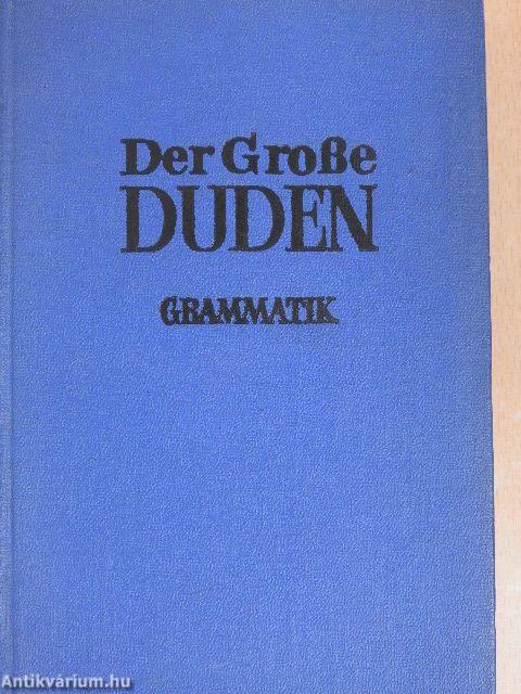 Duden Grammatik der deutschen Gegenwartssprache