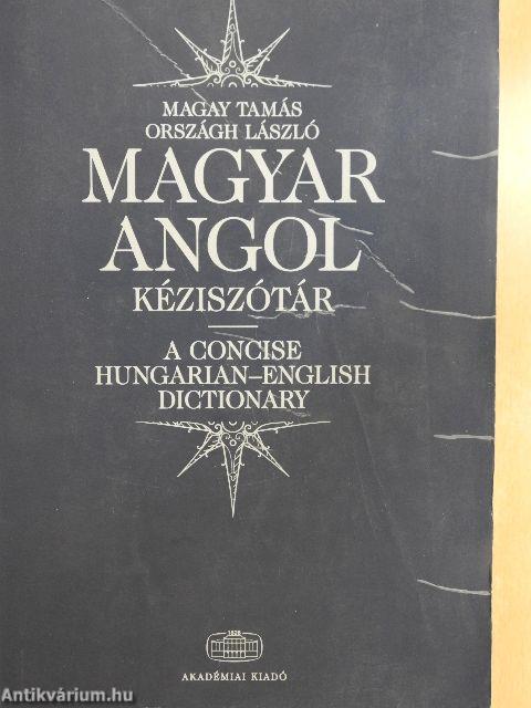 Magyar-angol kéziszótár