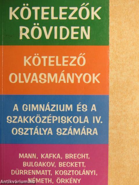 Kötelező olvasmányok