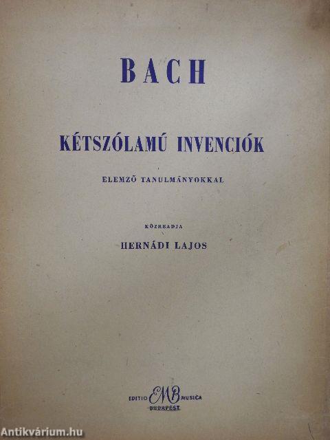 Kétszólamú invenciók/Elemző tanulmányok Bach Kétszólamú invencióihoz