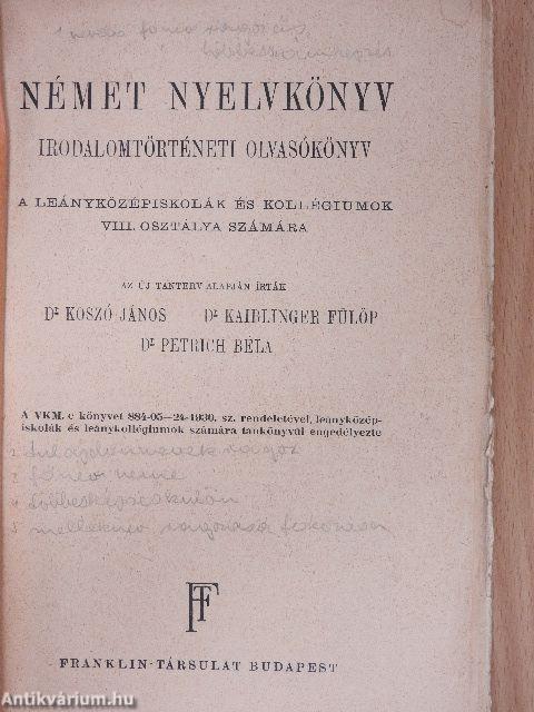 Német nyelvkönyv 