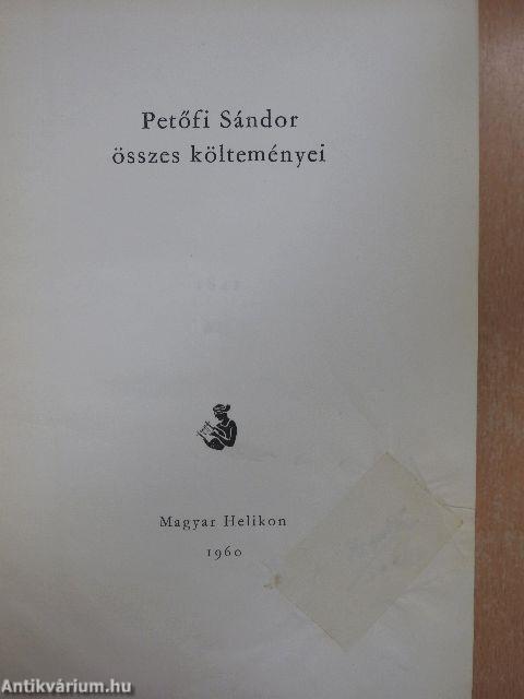 Petőfi Sándor összes költeményei