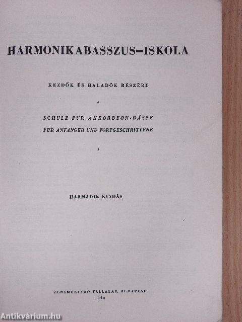 Harmonika basszus-iskola