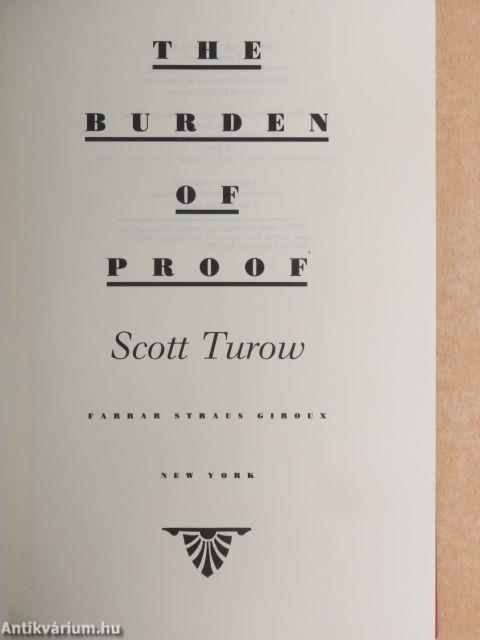 The Burden of Proof