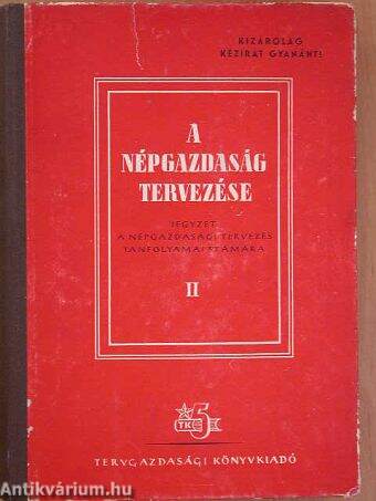 A népgazdaság tervezése II. (töredék)