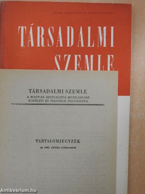 Társadalmi Szemle 1963. (nem teljes évfolyam)