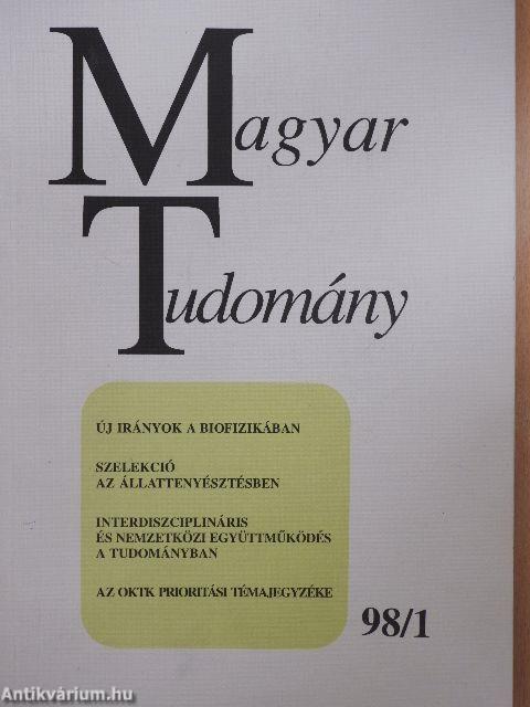 Magyar Tudomány 1998. január-december