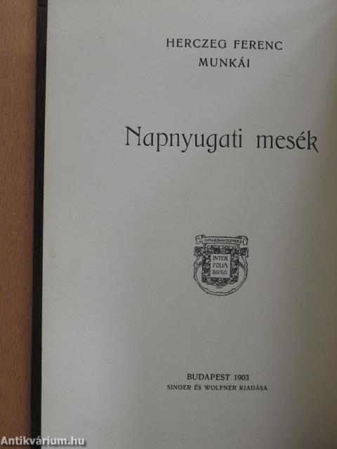 "30 kötet a Herczeg Ferenc munkái sorozatból (nem teljes sorozat)"