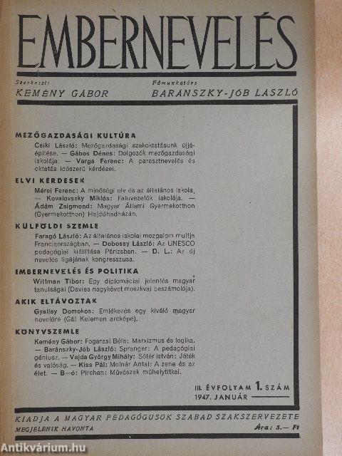 Embernevelés 1947. január