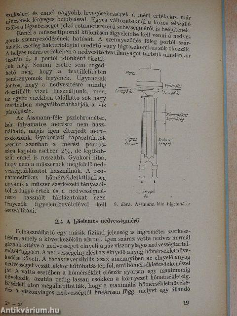 Légnedvességmérő műszerek