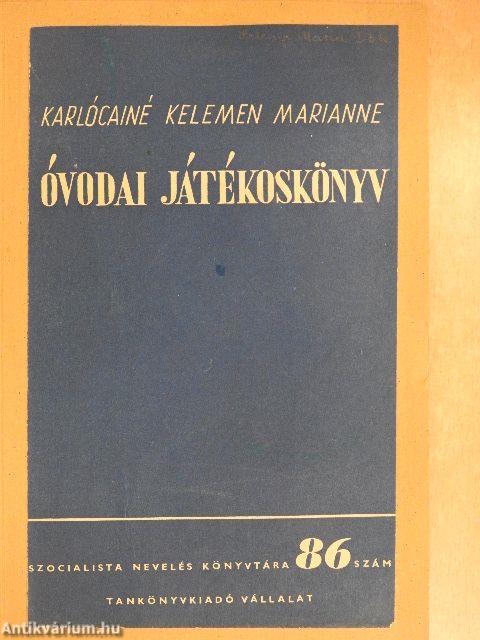 Óvodai játékoskönyv