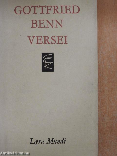 Gottfried Benn versei