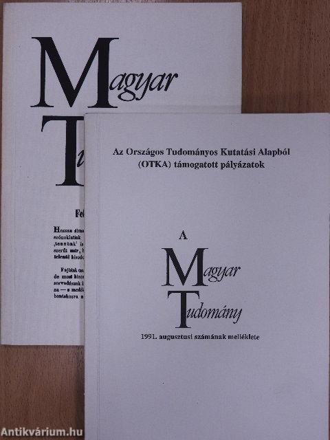 Magyar Tudomány 1991. (nem teljes évfolyam)