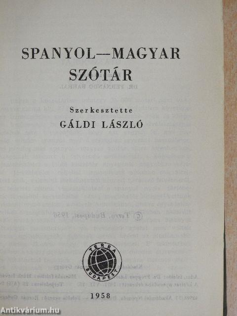 Spanyol-magyar szótár