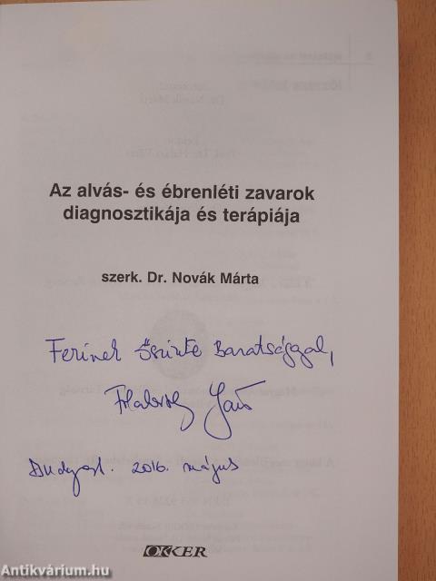 Az alvás- és ébrenléti zavarok diagnosztikája és terápiája (dedikált példány)