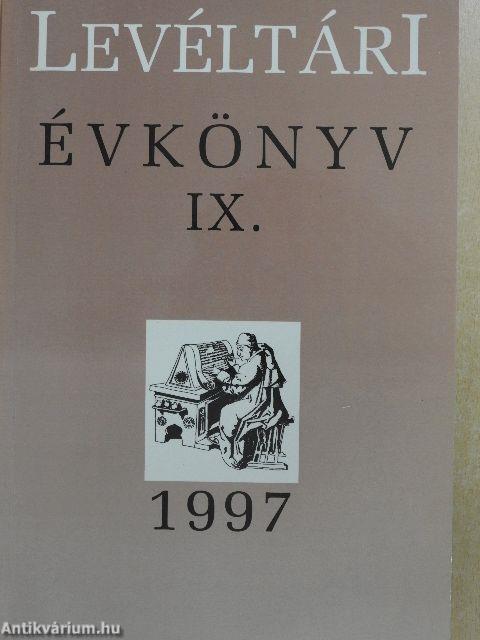 Levéltári évkönyv IX.