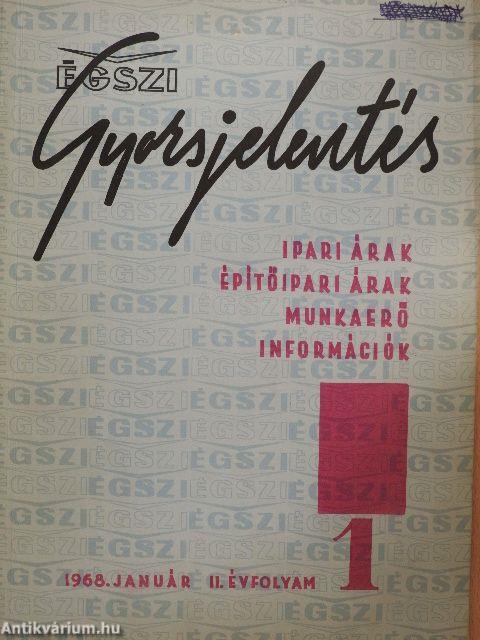 ÉGSZI Gyorsjelentés 1968. január-december/Tájékoztató 1968. május