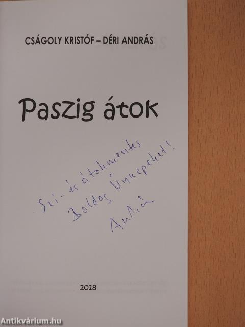 Paszig átok (dedikált példány)