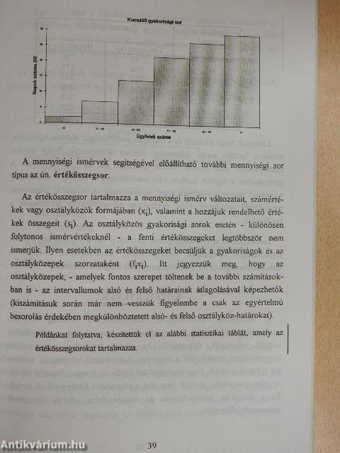 Fejezetek a statisztika tárgyköréből I.