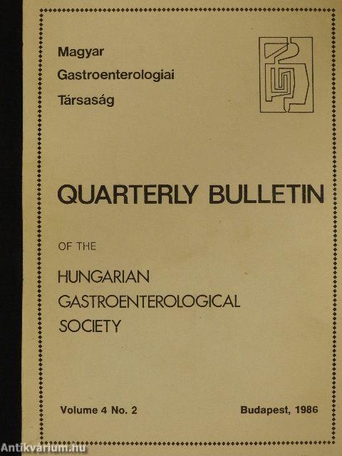 Quarterly bulletin of the Hungarian Gastroenteroloical Society