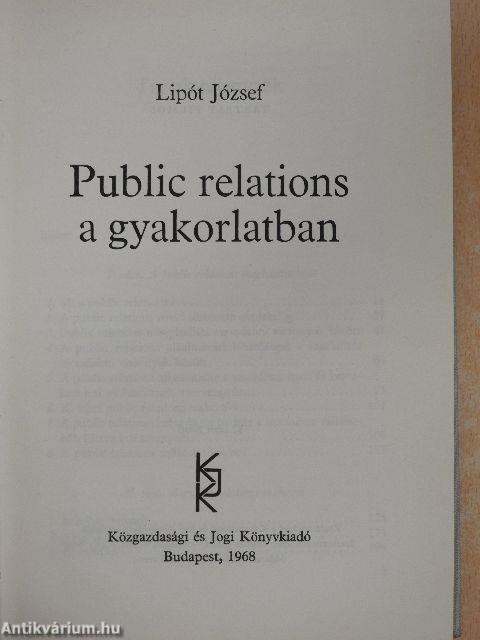 Public relations a gyakorlatban