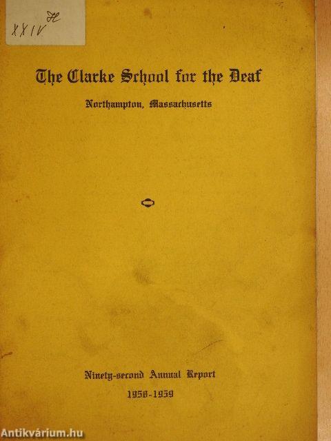 Ninety-second Annual Report of The Clarke School for the Deaf