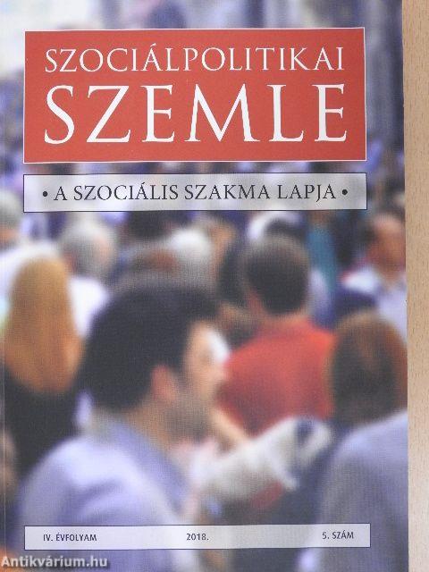 Szociálpolitikai szemle 2018/5.