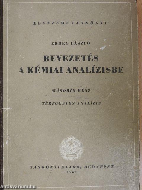 Bevezetés a kémiai analízisbe II.