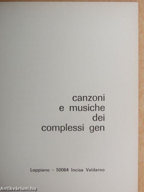 Canzoni e musiche dei complessi gen 2.