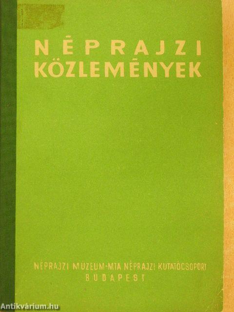 Néprajzi Közlemények XIV. 3-4.